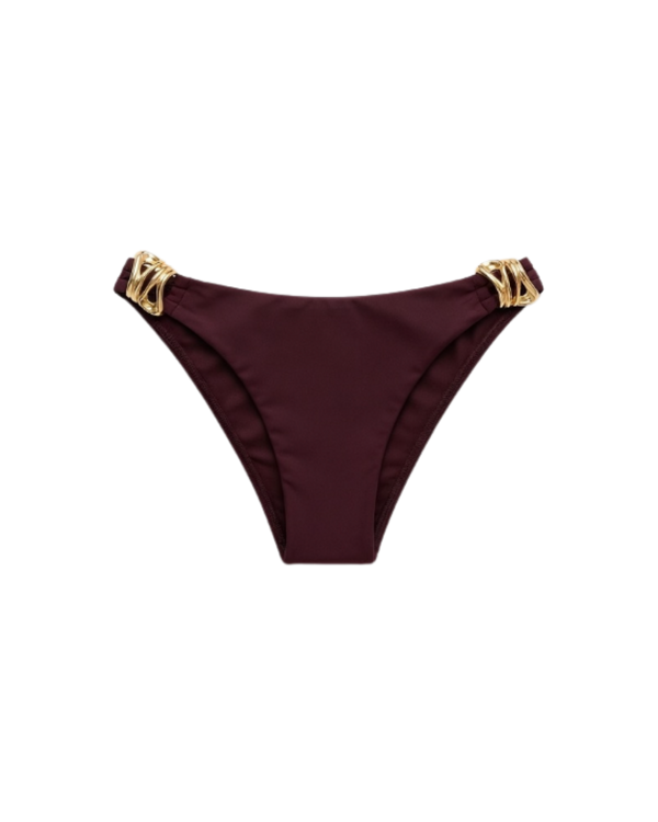 Iris Bikini Bottom Bordeaux