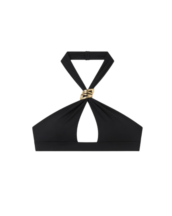Aura Bikini Top Black