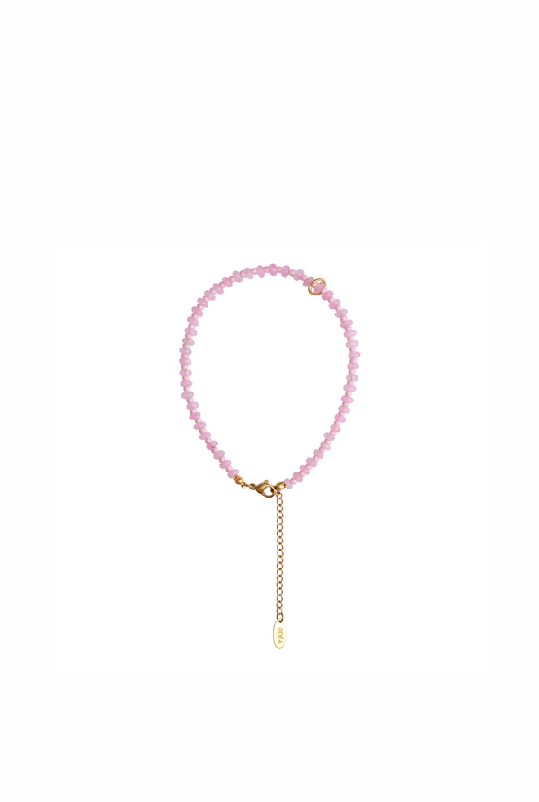 Rosequartz Anklet