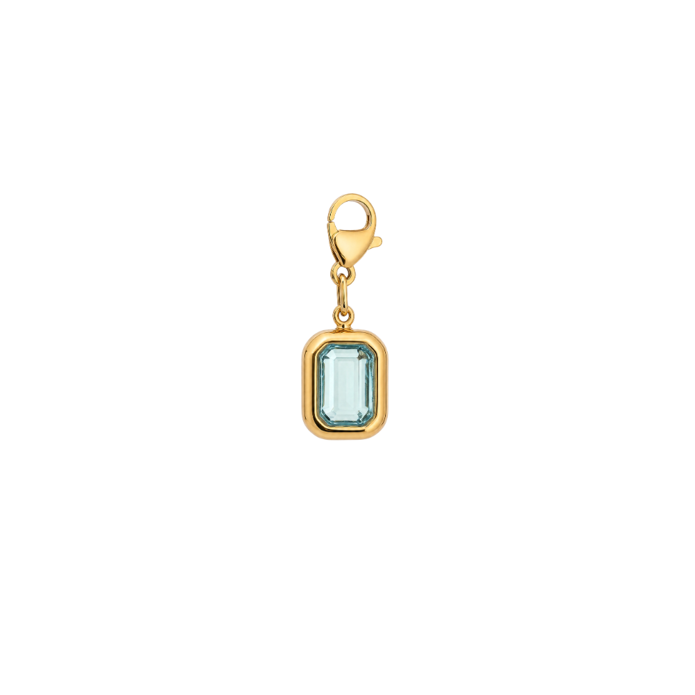 Azure Blue Gemstone Charm