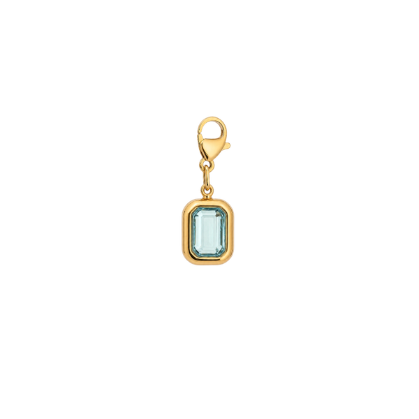 Azure Blue Gemstone Charm