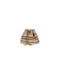 Woven Bucket Bag with Pearl
