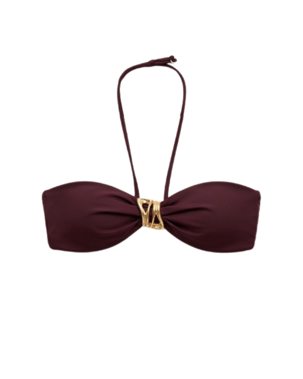 Iris Bikini Top Bordeaux