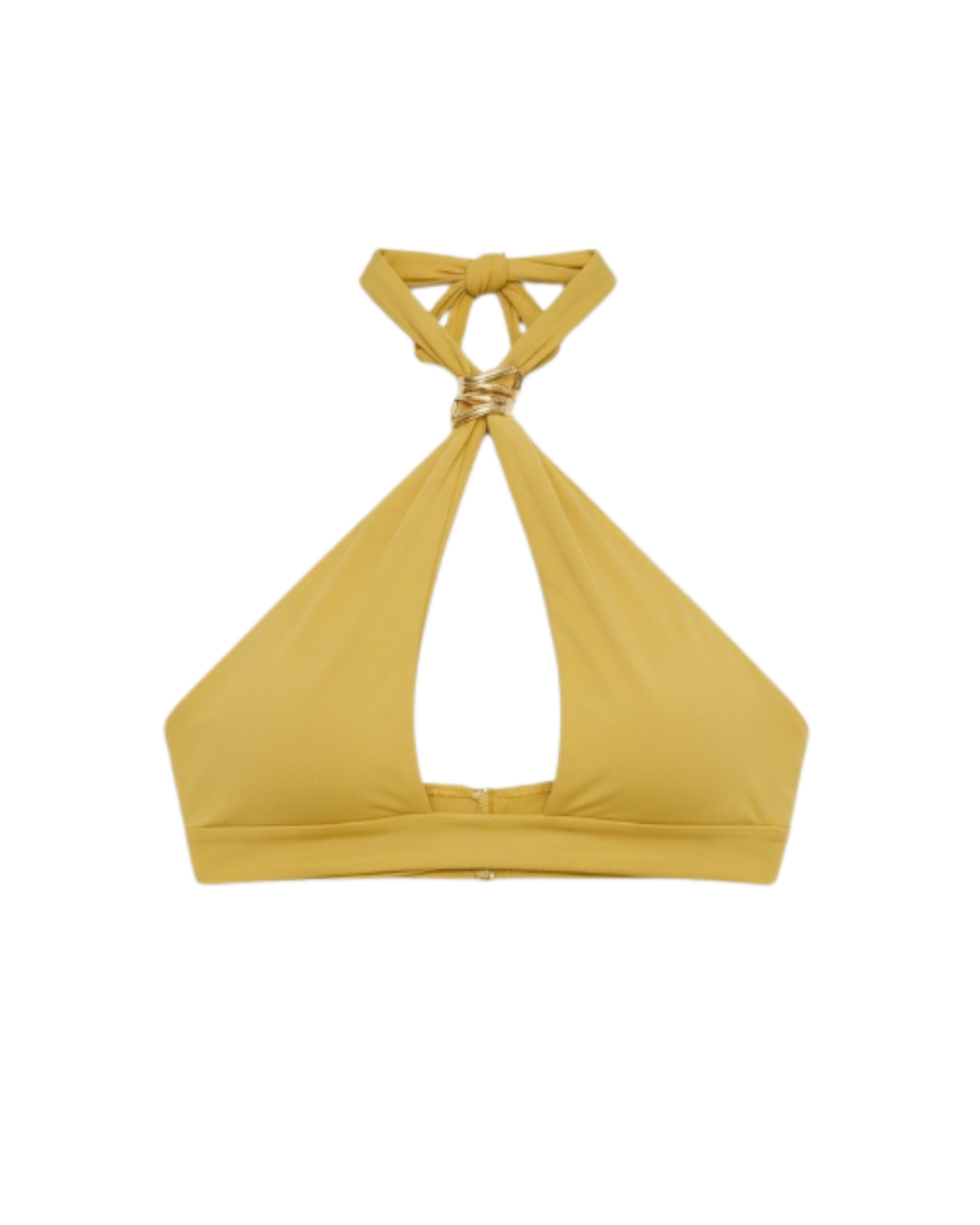 Aura Bikini Top Gold