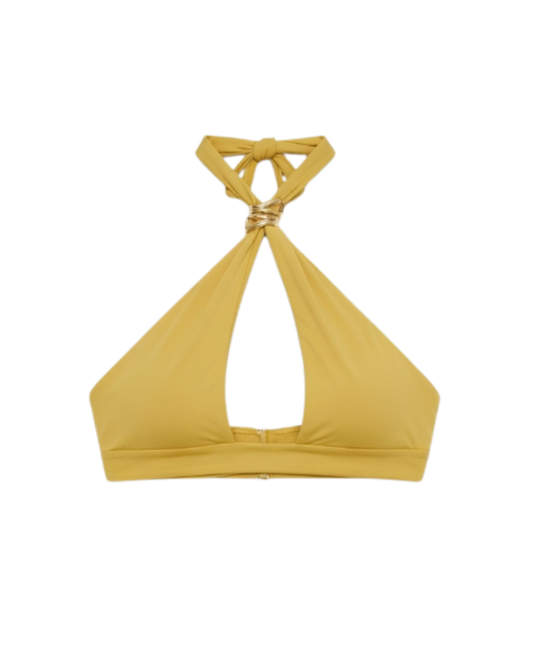 Aura Bikini Top Gold