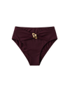 Aura Bikini Bottom Bordeaux